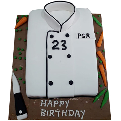 "Designer Chef Fondant Cake -3 Kg (Cake World) - Click here to View more details about this Product